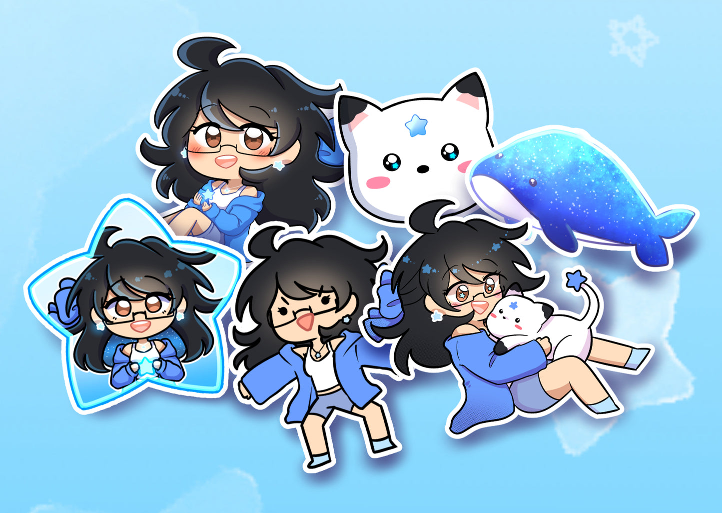 Yoontoons' Die Cut Stickers